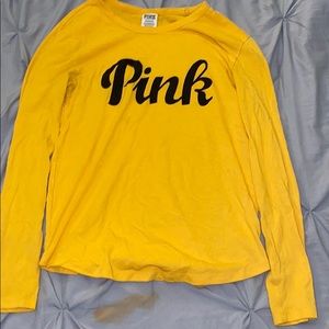 PINK yellow long sleeve